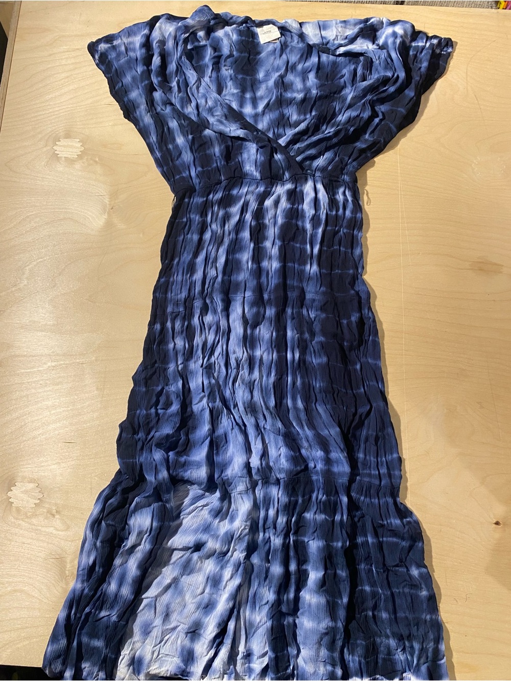 Knox Rose Blue Tie-Dye Maxi Dress XL (BR)